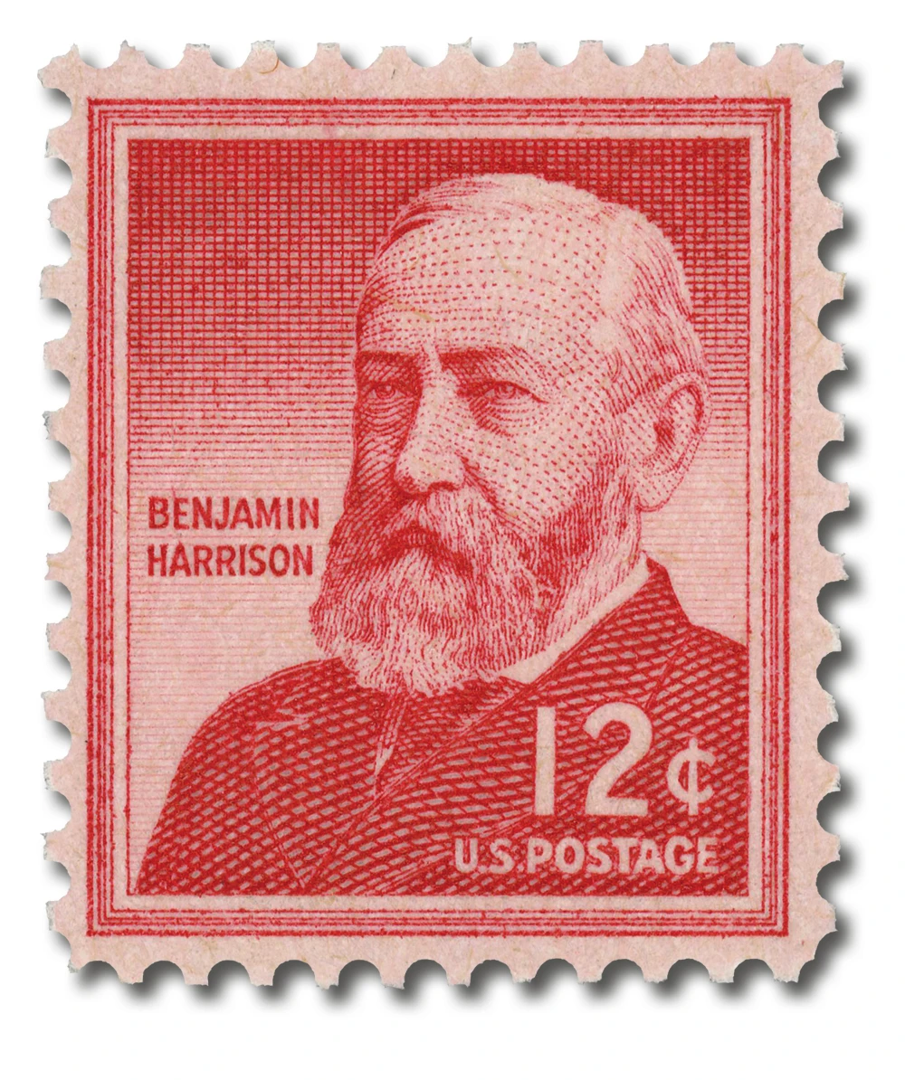 1045 - 1959 12c Liberty Series: Benjamin Harrison