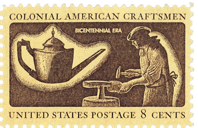 1457 - 1972 8c Colonial American Craftsmen: Silversmith