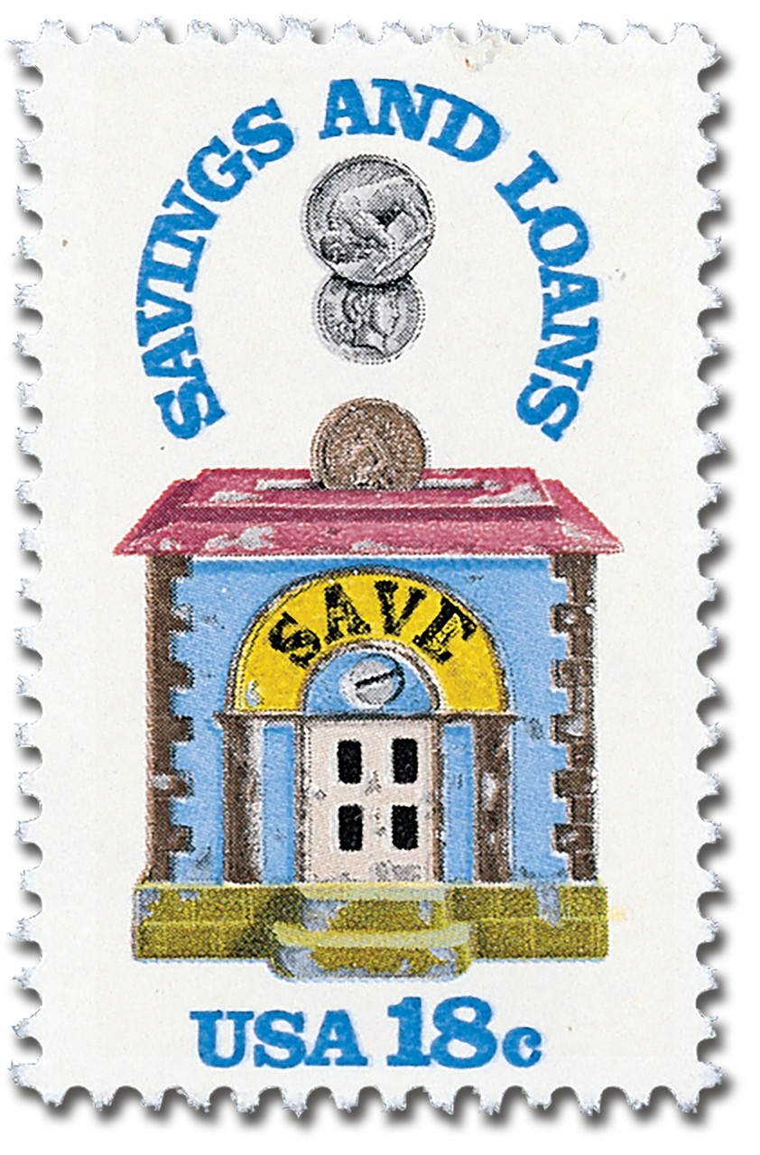 1911 - 1981 18c Savings & Loan Sesquicentennial - Mystic Stamp Company