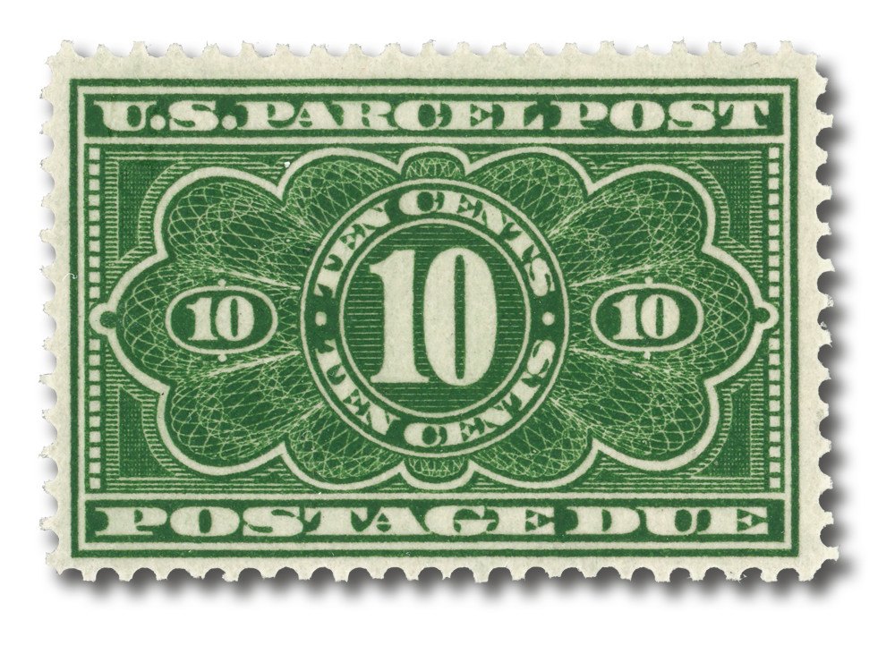 JQ4 - 1913 10c Parcel Post Postage Due Stamp - Mystic Stamp Company