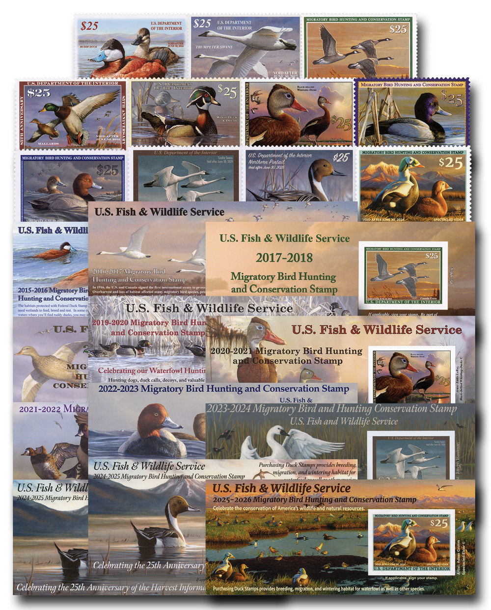 RW1-92A - 1934-2025 Complete US Duck Stamp Collection, 121 Stamps