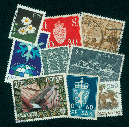 M3568 - Norway, 100 Different Stamps