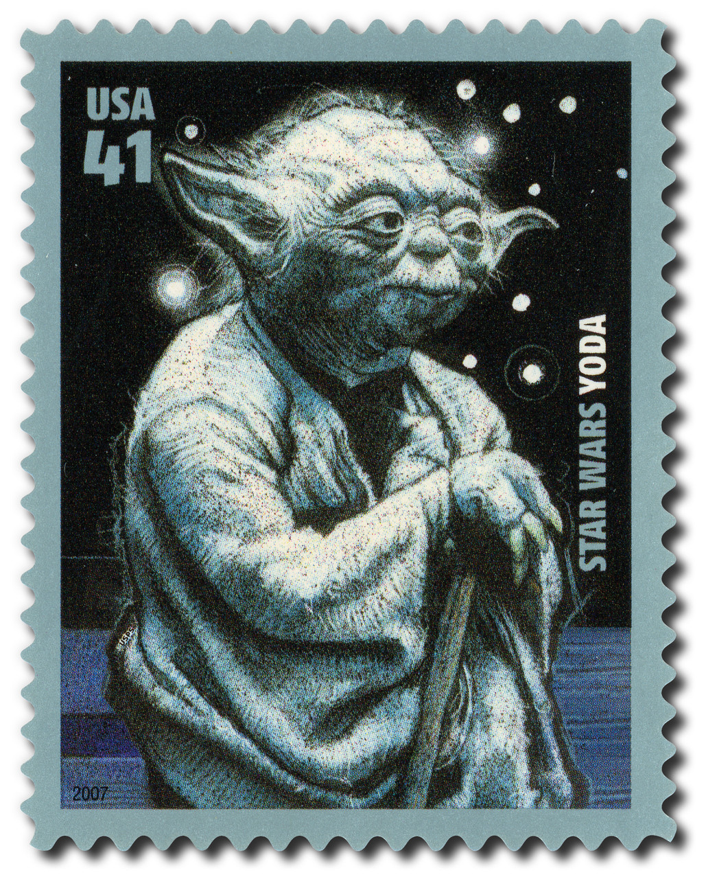 4205 - 2007 41c Yoda - Mystic Stamp Company