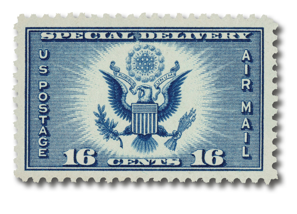 CE1 - 1934 16c Airmail Special Delivery, Dark Blue