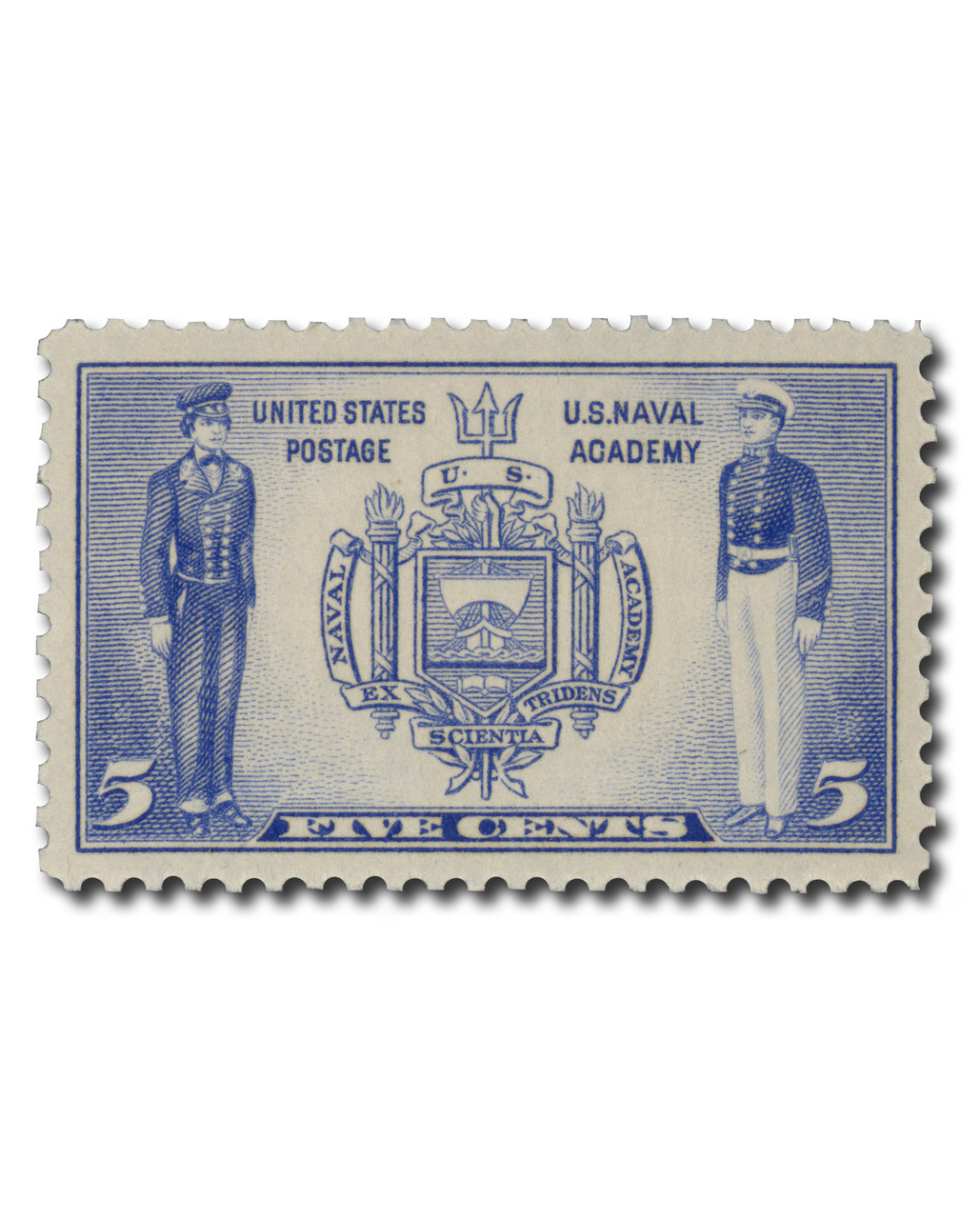 794 - 1937 5c Seal of U.S. Naval Academy, Ultramarine