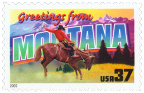 3721 - 2002 37c Greetings from America: Montana