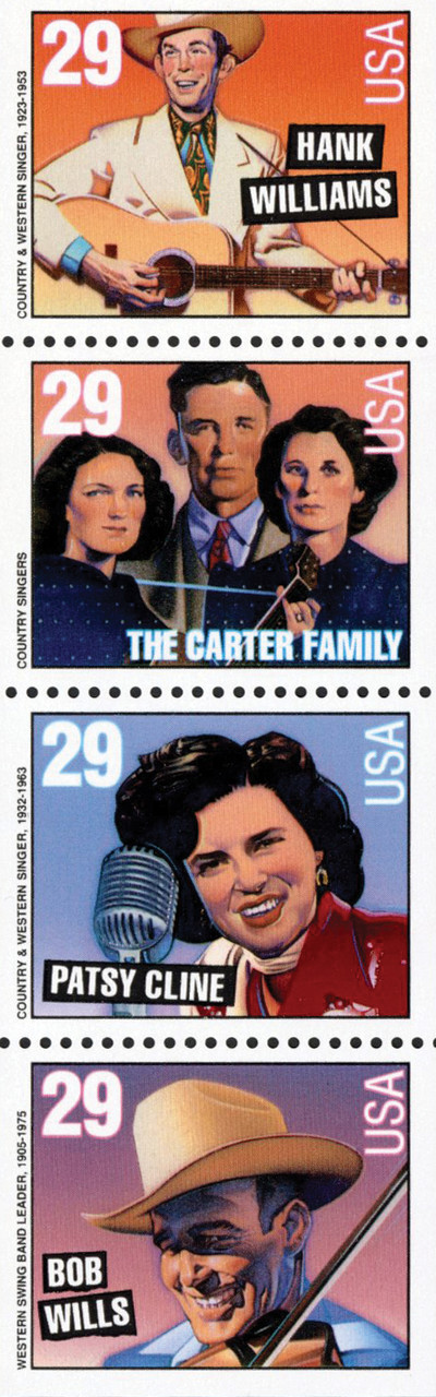 2775-78 - 1993 29c Country Music Legends, booklet stamps - Mystic