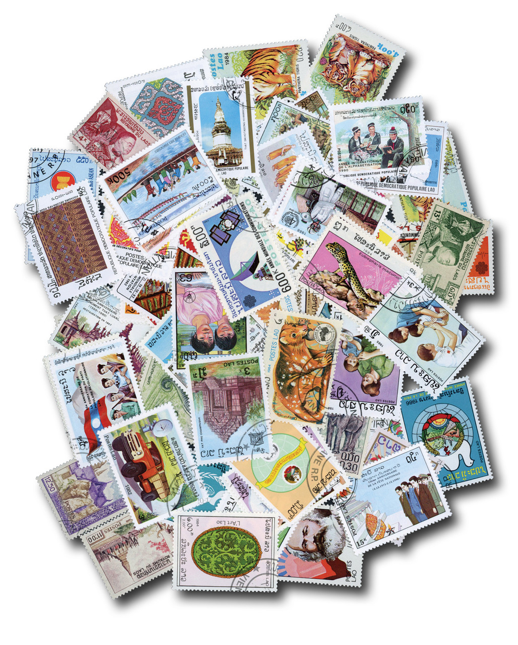 M4230 - Laos, 100 stamps