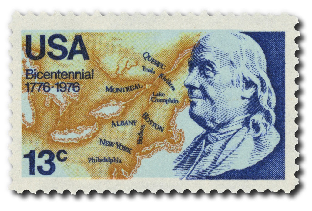 1690 - 1976 13c Benjamin Franklin: 1st US Postmaster