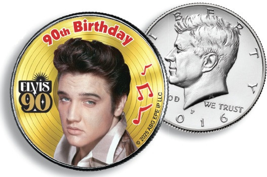 JB212 - Elvis 90th Birthday - Mystic Stamp Company
