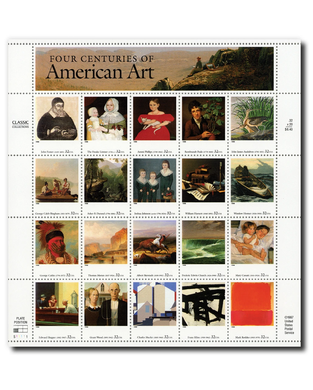 3236 - 1998 32c Four Centuries of American Art