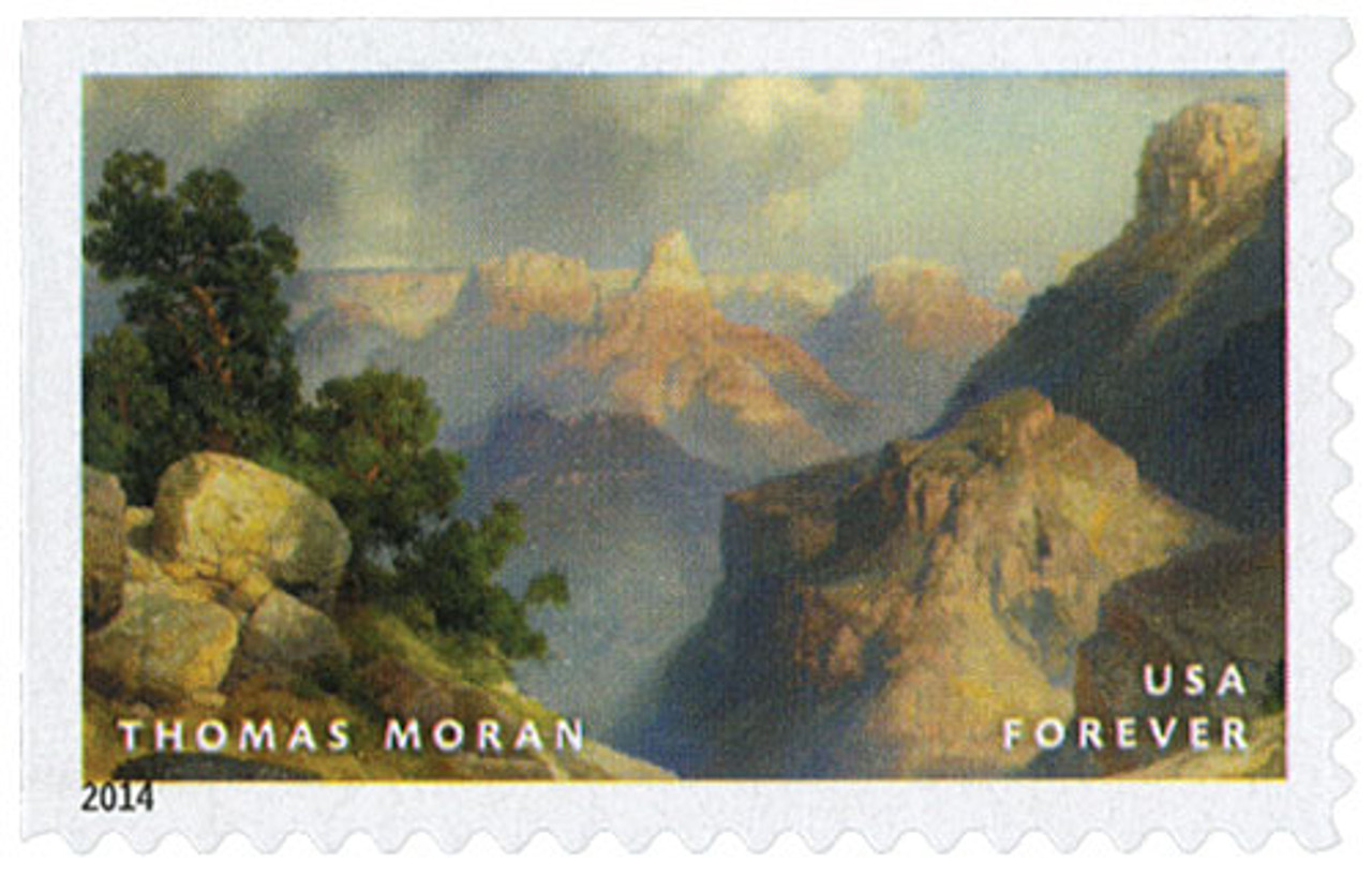 4917 - 2014 First-Class Forever Stamp - Hudson River School Paintings: "Grand Canyon of the Yellowstone" by Thomas Moran