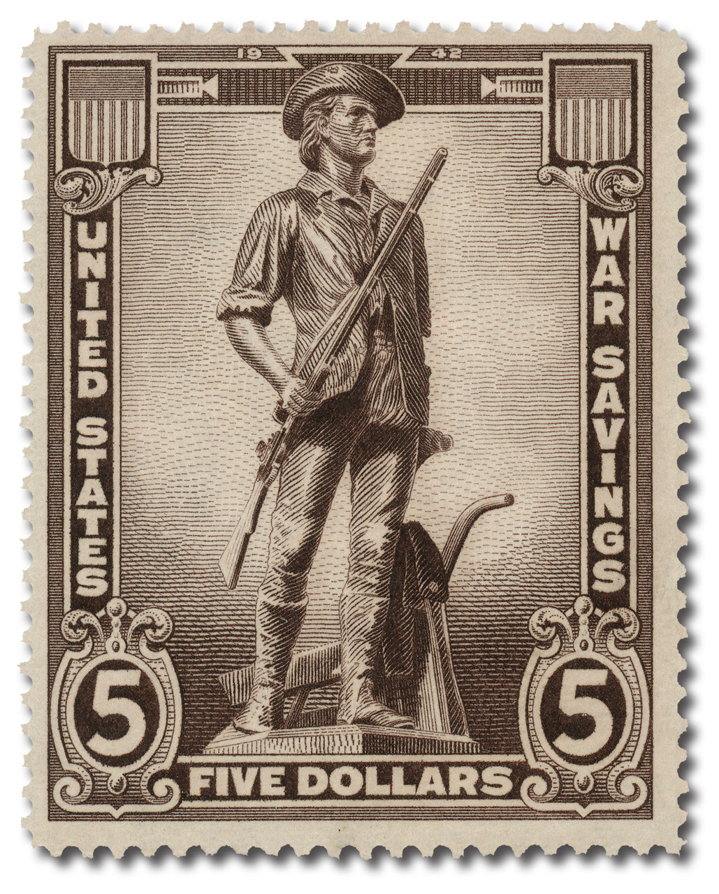 WS11 - 1945 $5 War Savings , Violet Brown