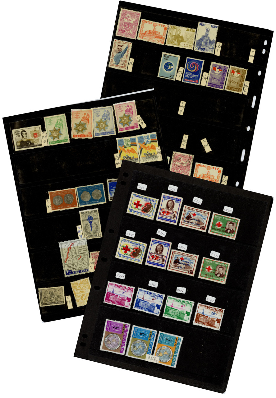 WW823 - Worldwide Stamp Collections: Guatemala, Mexico, Peru and more
