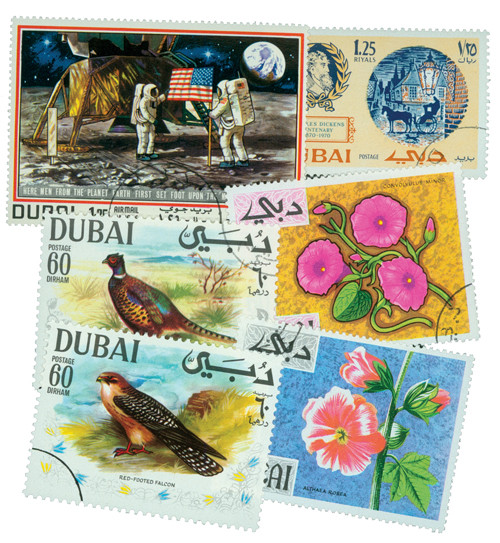 M3250 - Dubai, 50 Different Stamps
