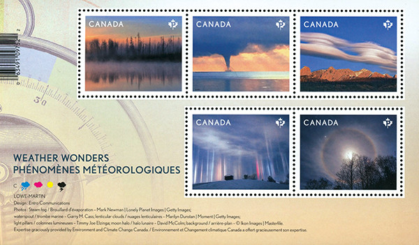 MFN045 - 2018 Weather Wonders, Mint Souvenir Sheet, Canada