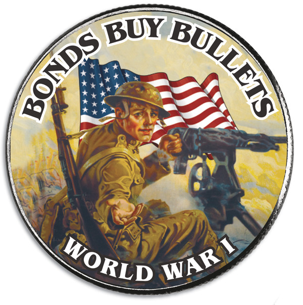 MZ313 - WW I Colorized Coin