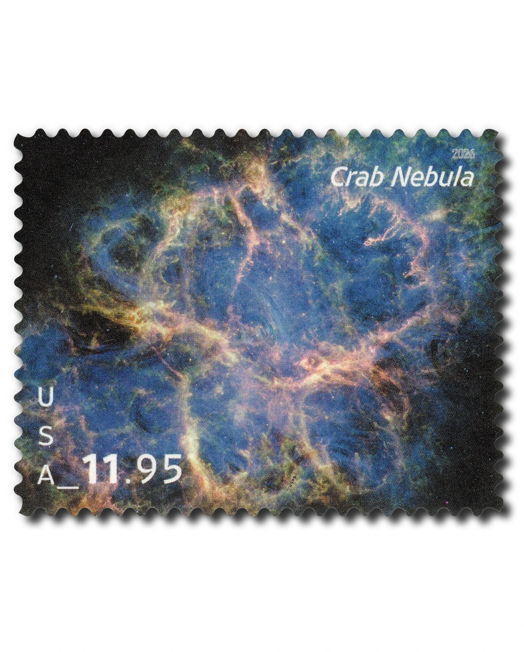 6056 - 2026 $11.95 Crab Nebula Priority Mail