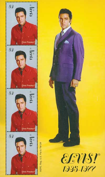 M10835 - 2010 Nevis Elvis Presley 4v Mint