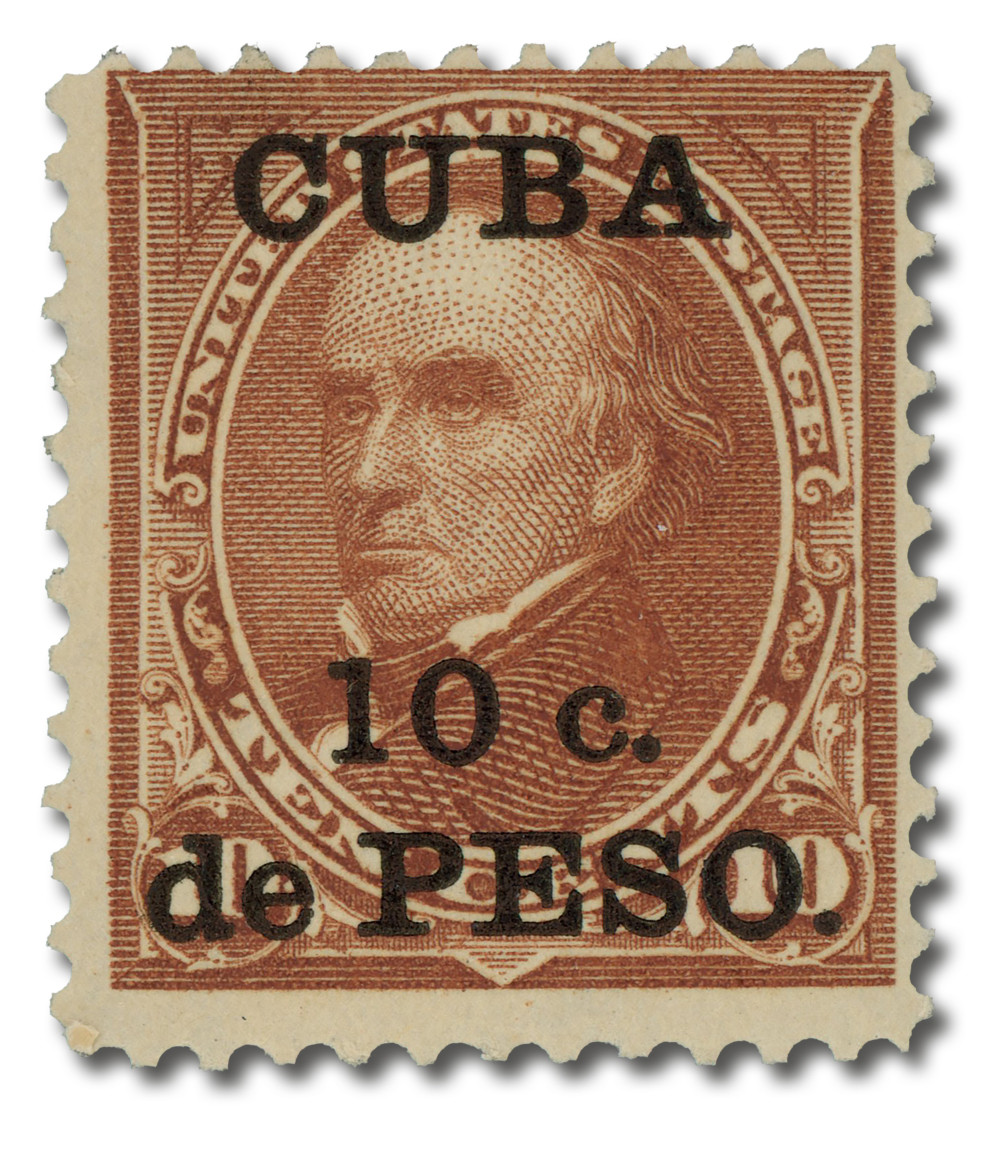 CU226 - 1899 10c on 10c Daniel Webster, Brown, Type I, Cuba Overprint