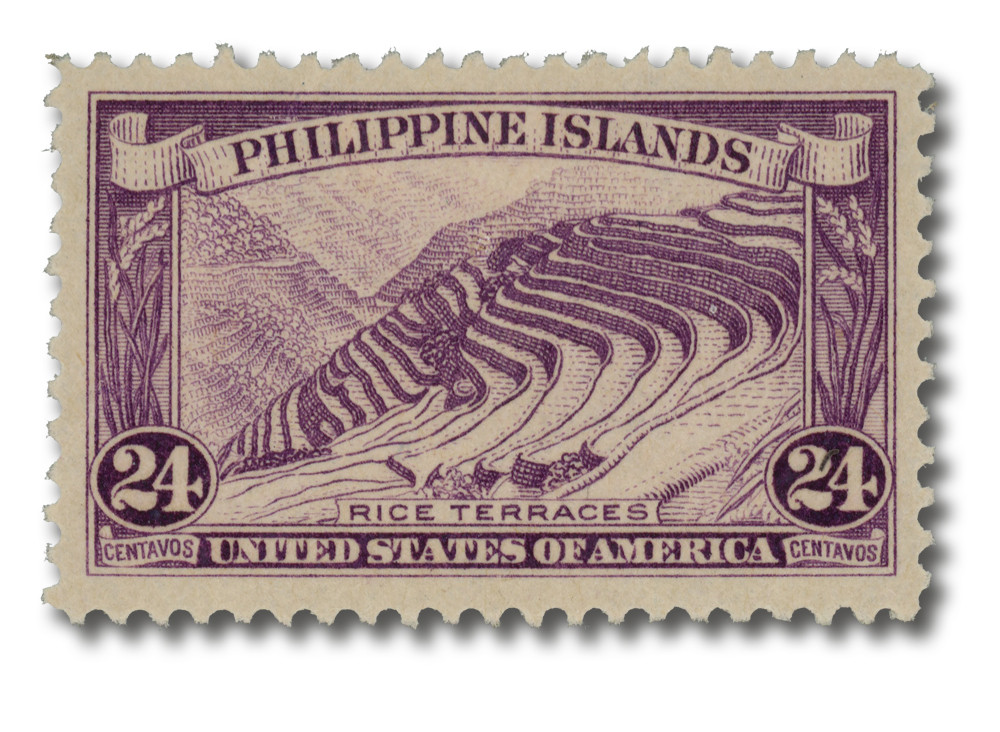 PH359 - 1932 24c Rice Terraces, Deep Violet, Philippine Islands