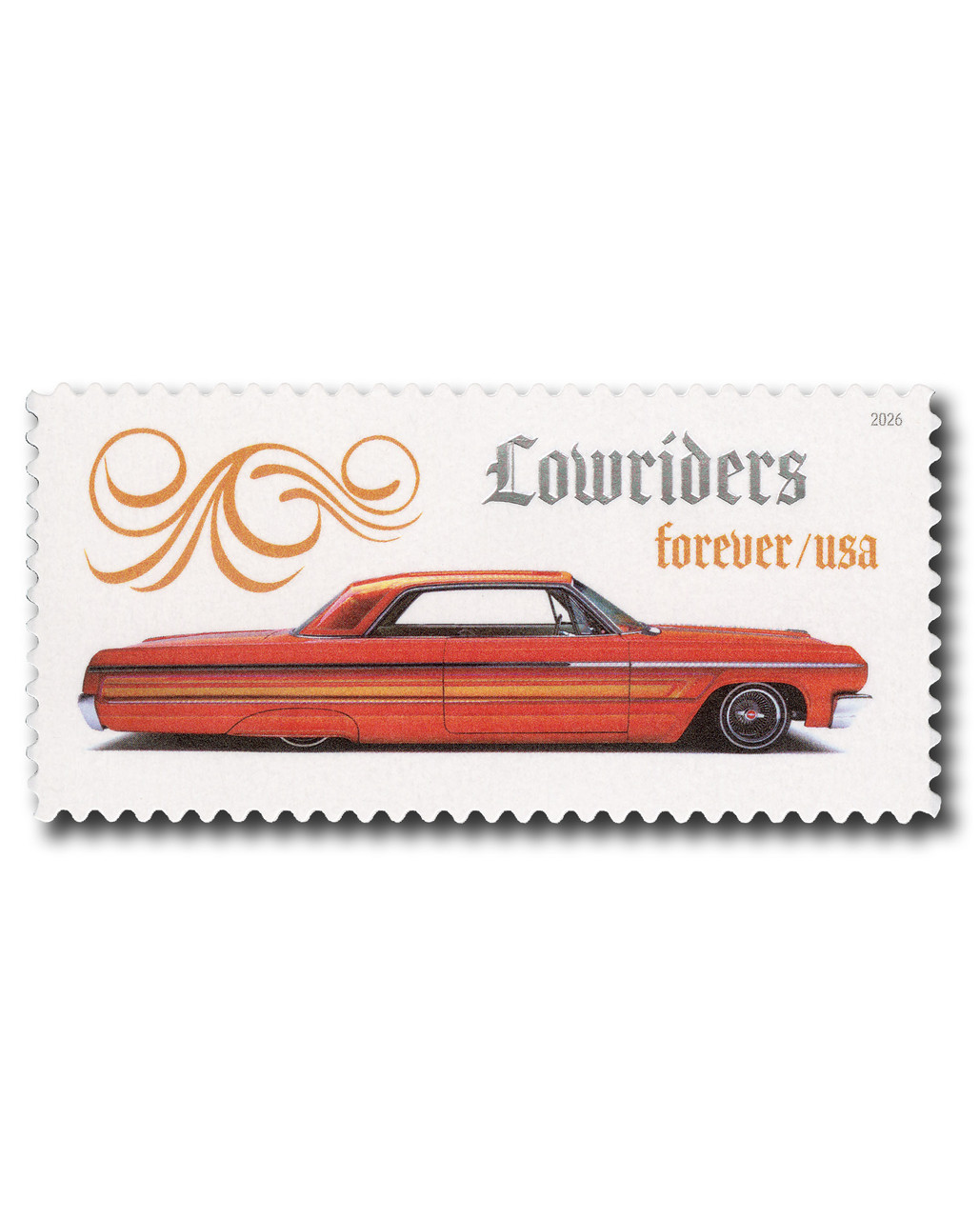 6063 - 2026 First-Class Forever Stamp - Lowriders: Golden Rose