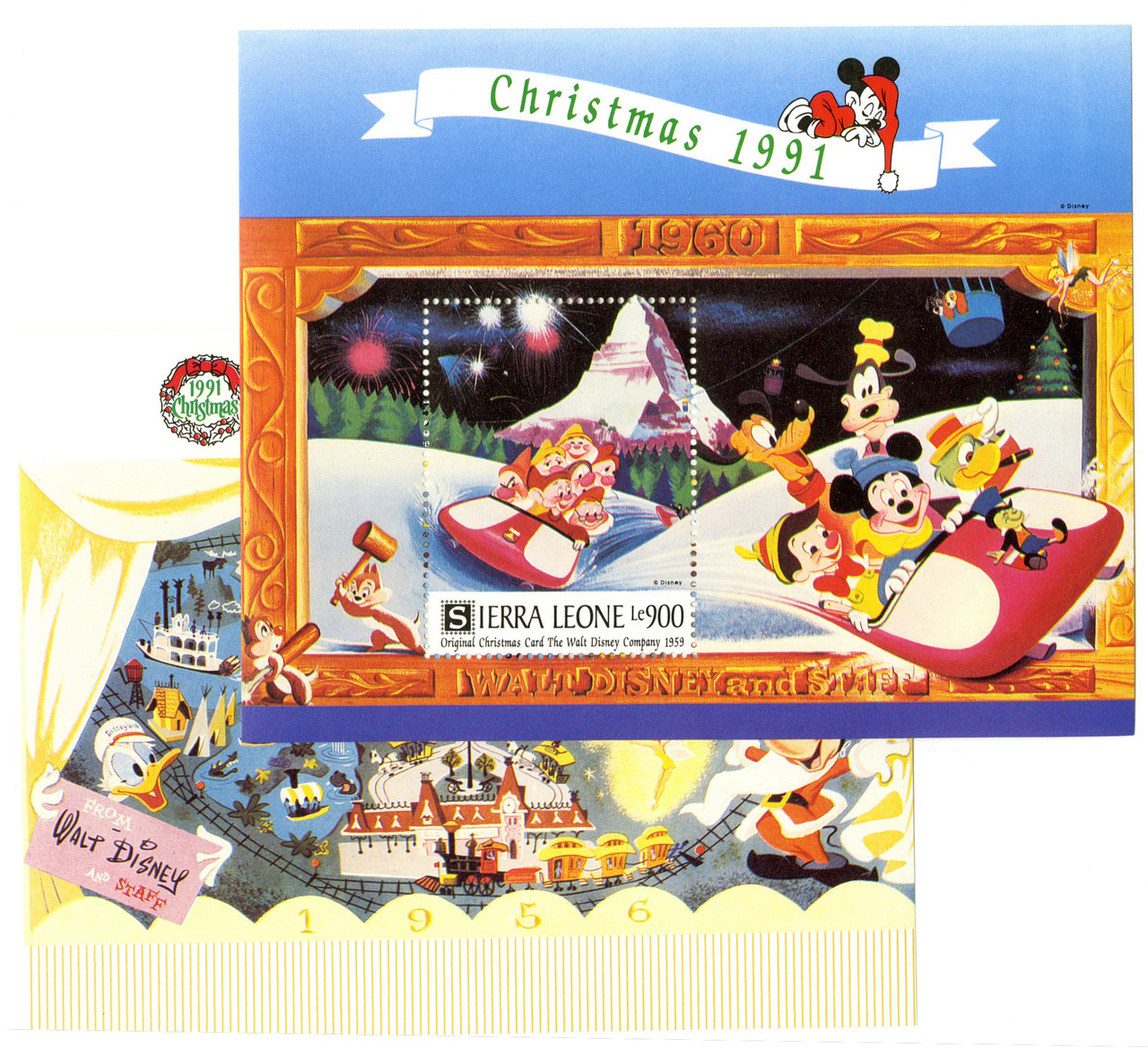 MDS427 - Sierra Leone 1991 Disney Christmas Cards