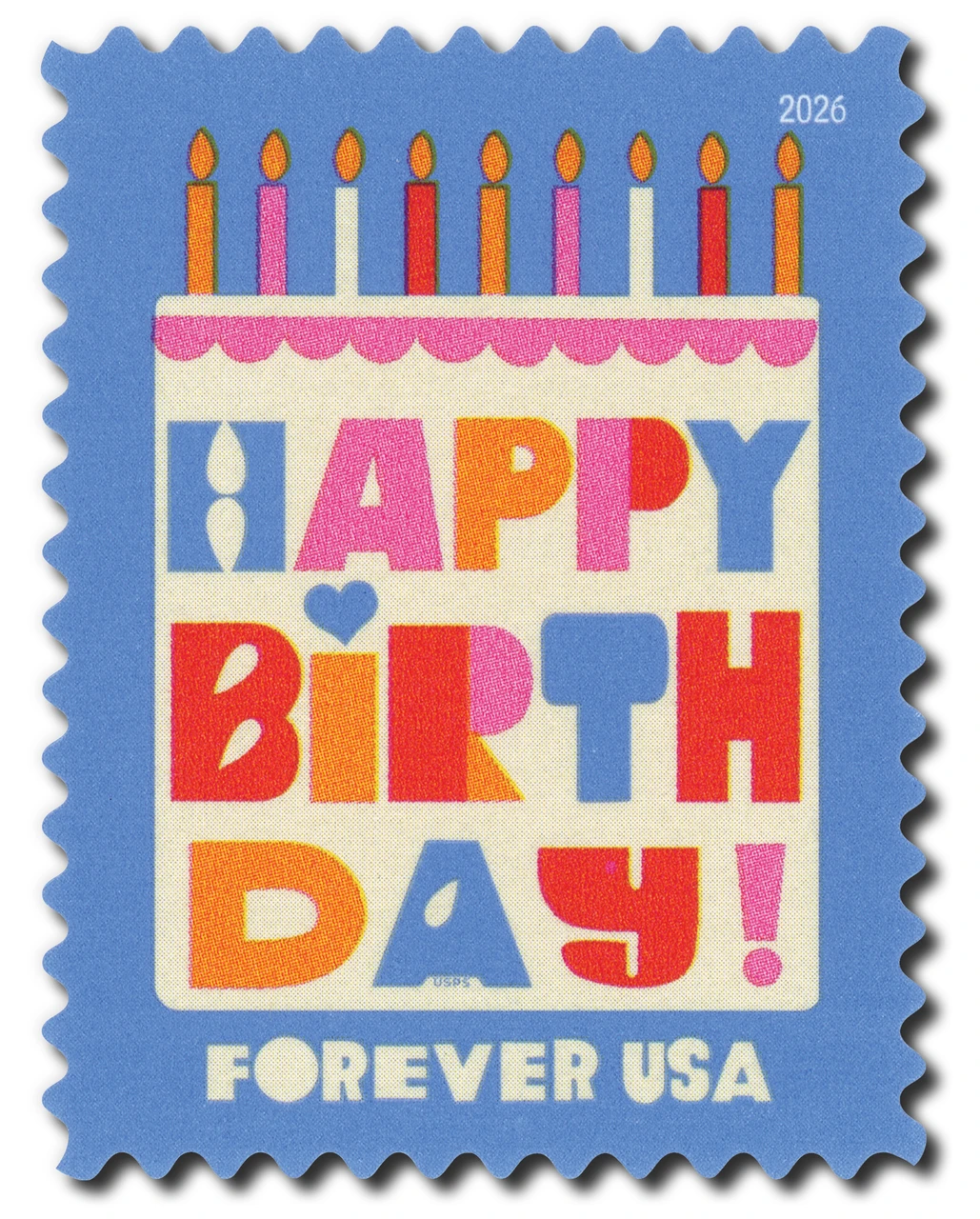 6069 - 2026 First-Class Forever Stamp - Happy Birthday