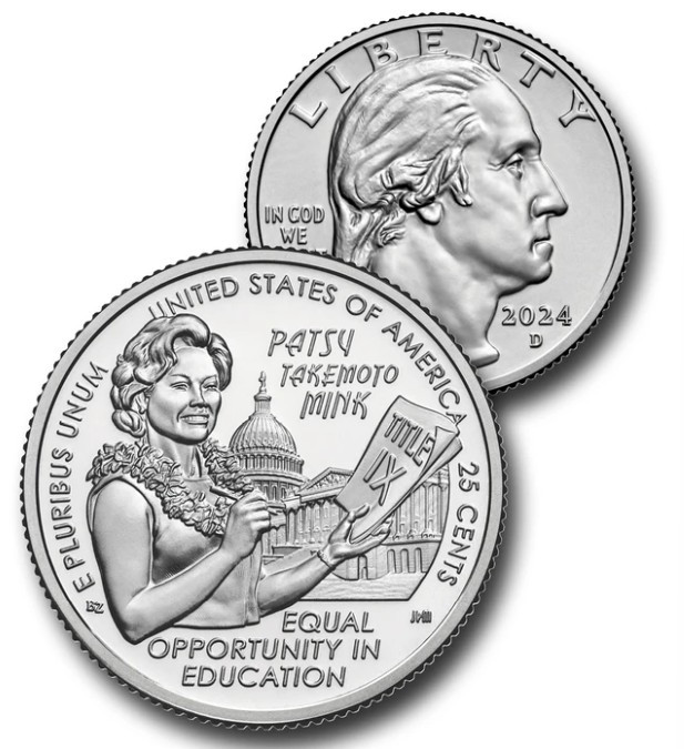 コレクション coindot CNAW12D - 2024 American Women Quarters, Patsy Takemoto Mink, D