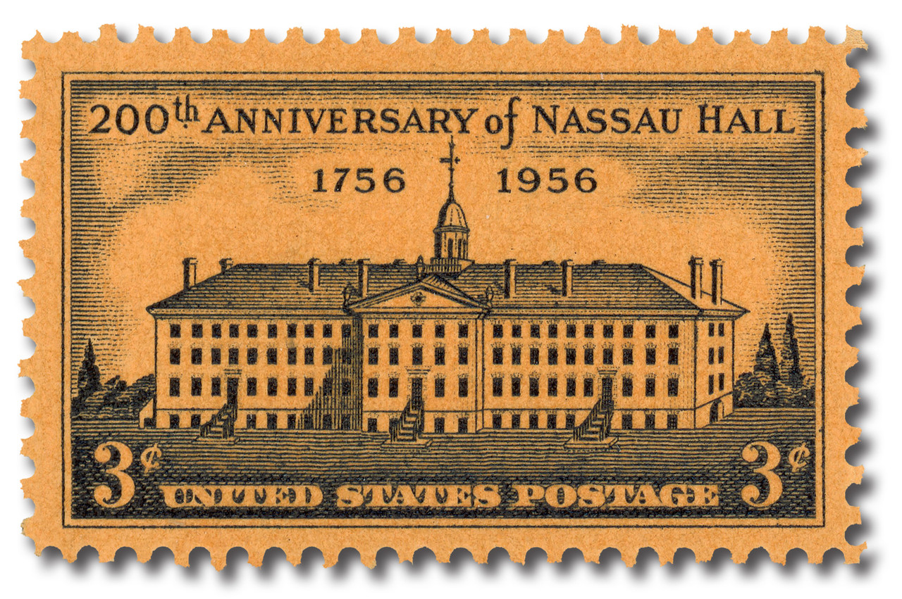 u.s. historical society ステンドグラス ③ 1083 - 1956 3c Nassau Hall - Mystic Stamp Company