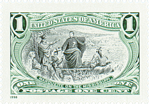 3209a - 1998 1c Trans-Mississippi: Marquette On The Mississippi