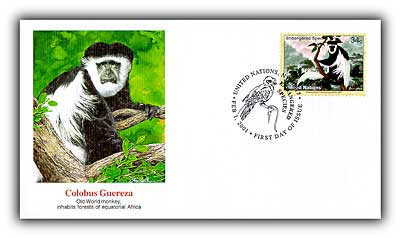 7274599 - 2001 34c NY Guereza First Day Cover