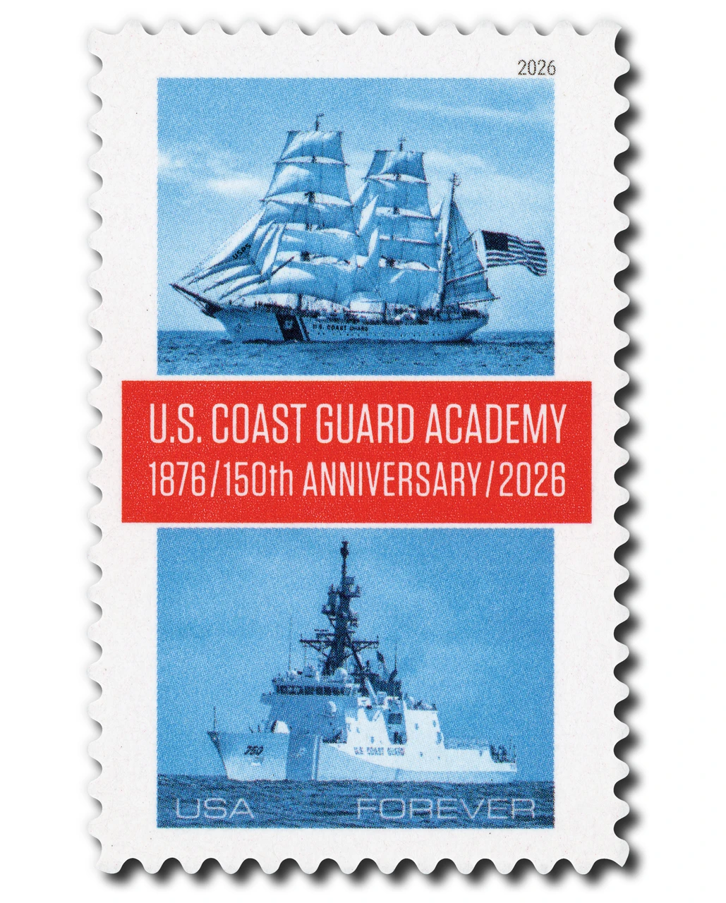 NW2638 - 2026 First-Class Forever Stamp - U.S. Coast Guard Academy