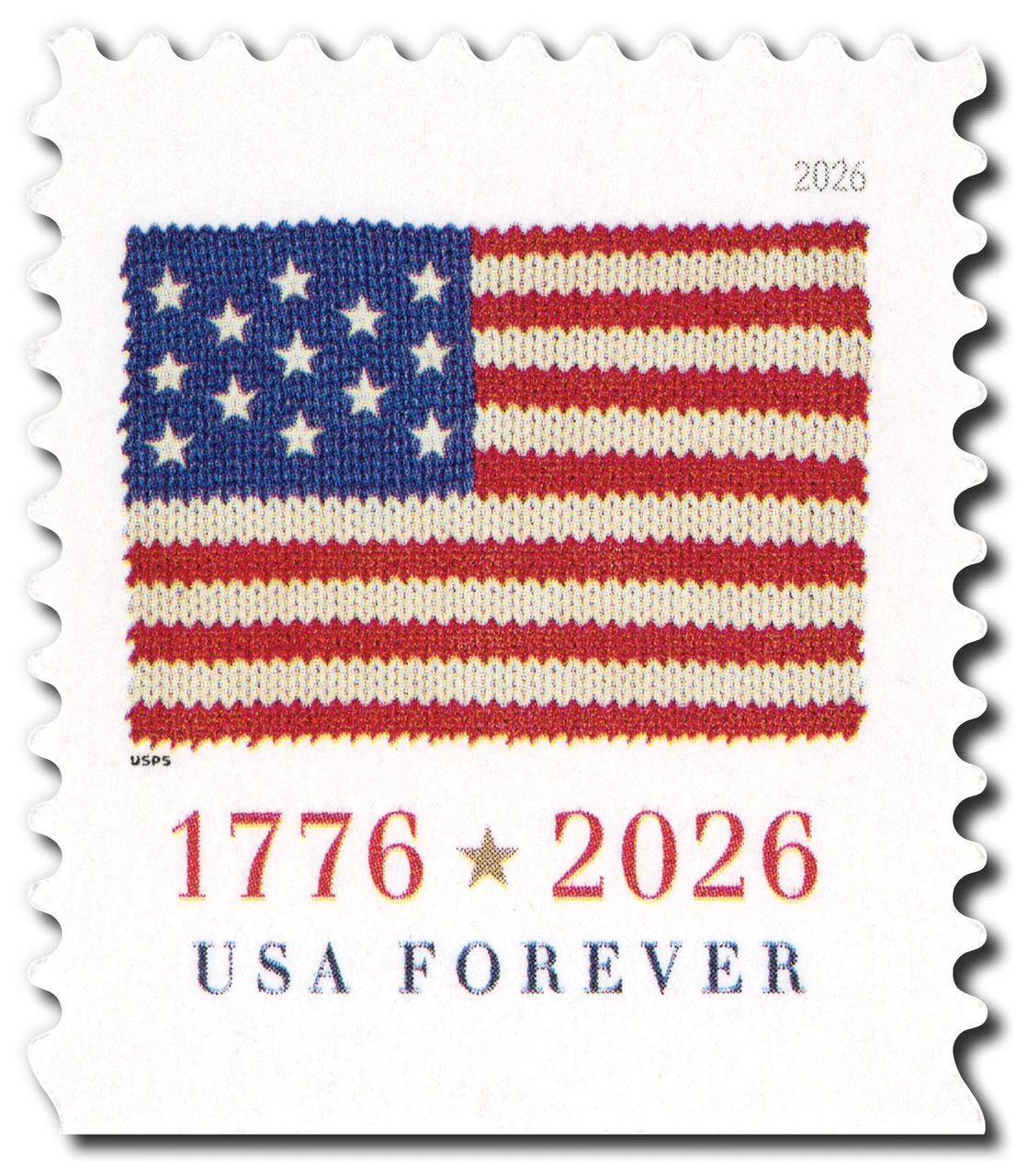 6112 - 2026 First-Class Forever Stamp - Flag (BCA Booklet Stamp)