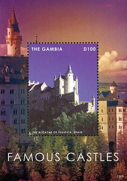 M11256 - 2013 Gambia Famous Castles S/S