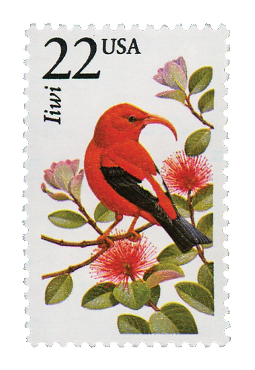 2311 - 1987 22c North American Wildlife: Iiwi