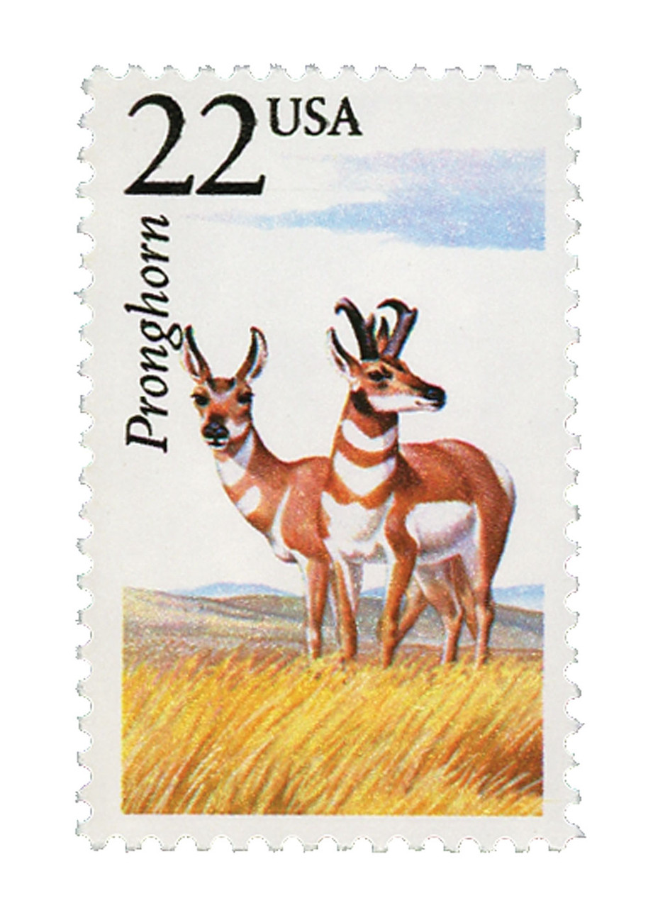 2313 - 1987 22c North American Wildlife: Pronghorn