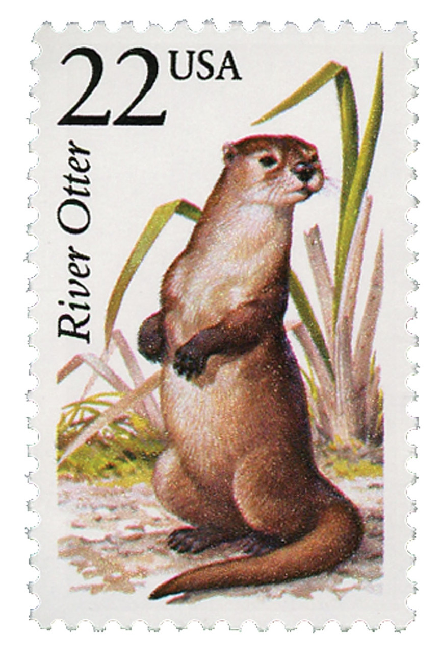 2314 - 1987 22c North American Wildlife: River Otter