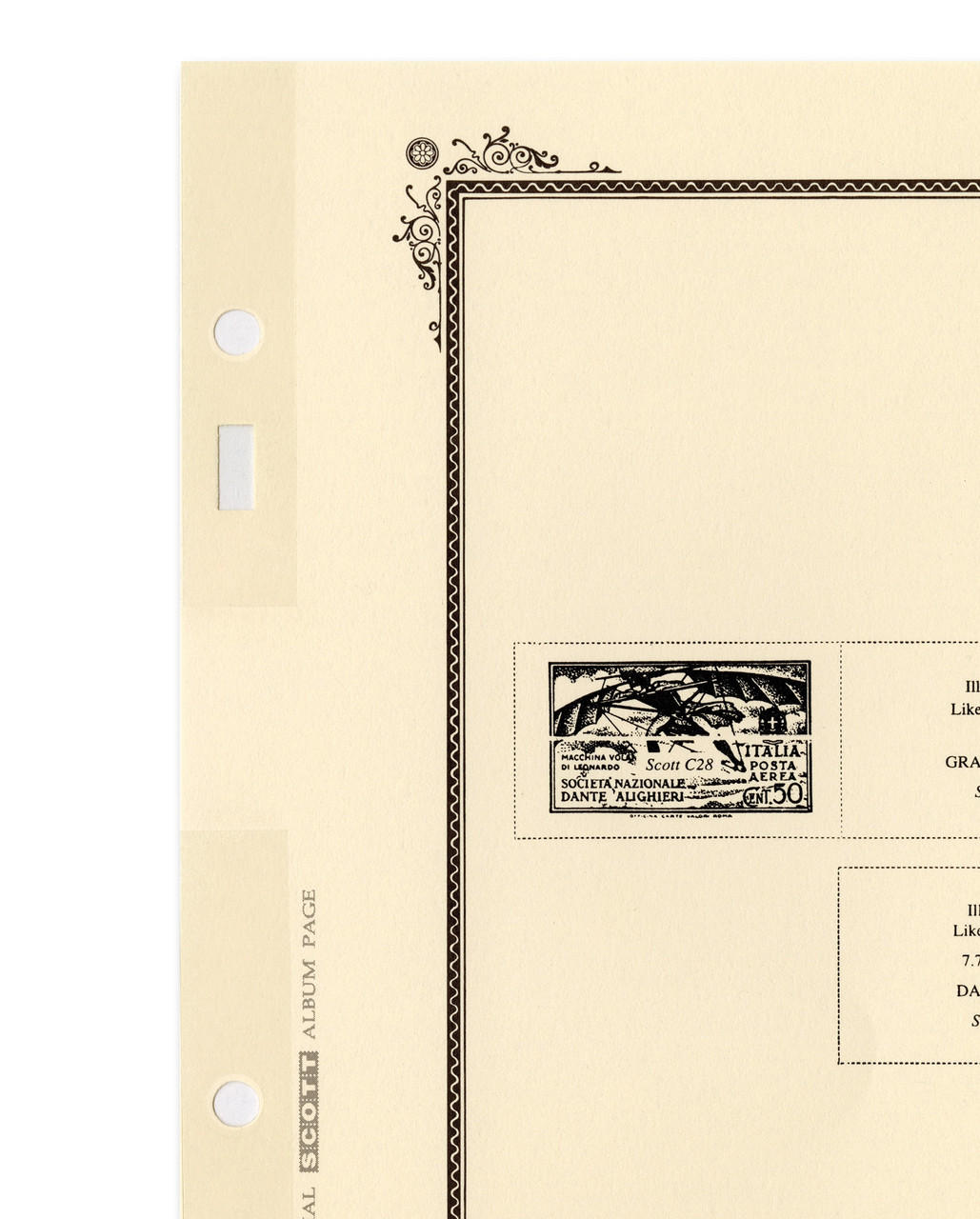 LS221 - Scott Album Page Reinforcement Strips, Fits 2-Post Pages