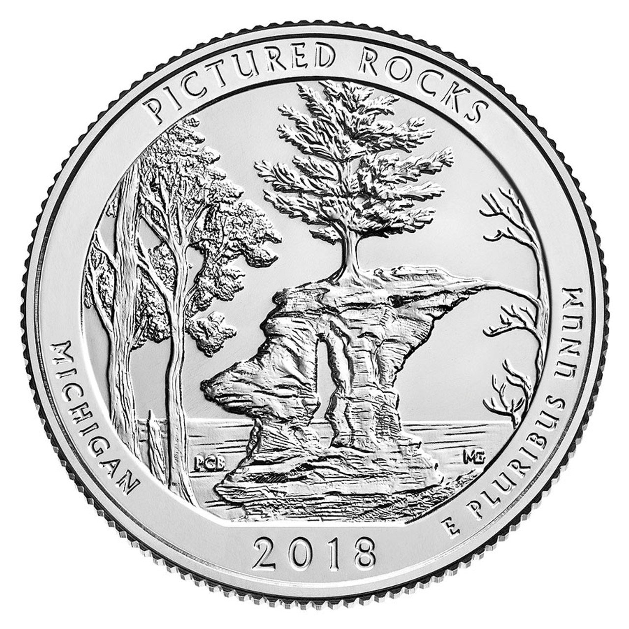 CNPRMI25P - 2018 Pictured Rock National Lakeshore Quarter, P Mint