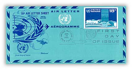 8UC12 - 18c Air Letter Sheet 1975
