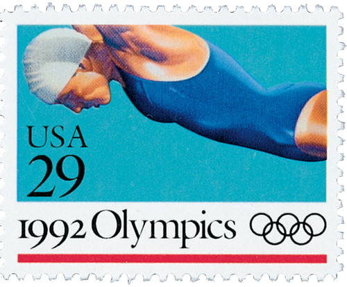 2641 - 1992 29c Summer Olympics: Swimming - Mystic Stamp Company