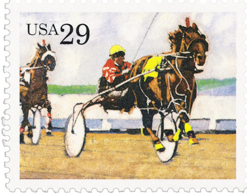 2758 - 1993 29c Sporting Horses: Harness Racing - Mystic Stamp Company