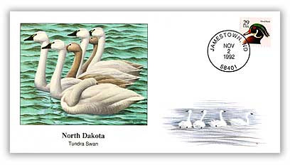 41235A - 1992 North Dakota Tundra Swan Cover