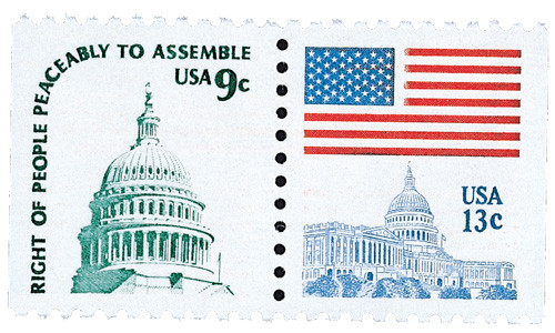 1590,1623 - 1977 9c Capitol Dome & 13c Flag - Mystic Stamp Company