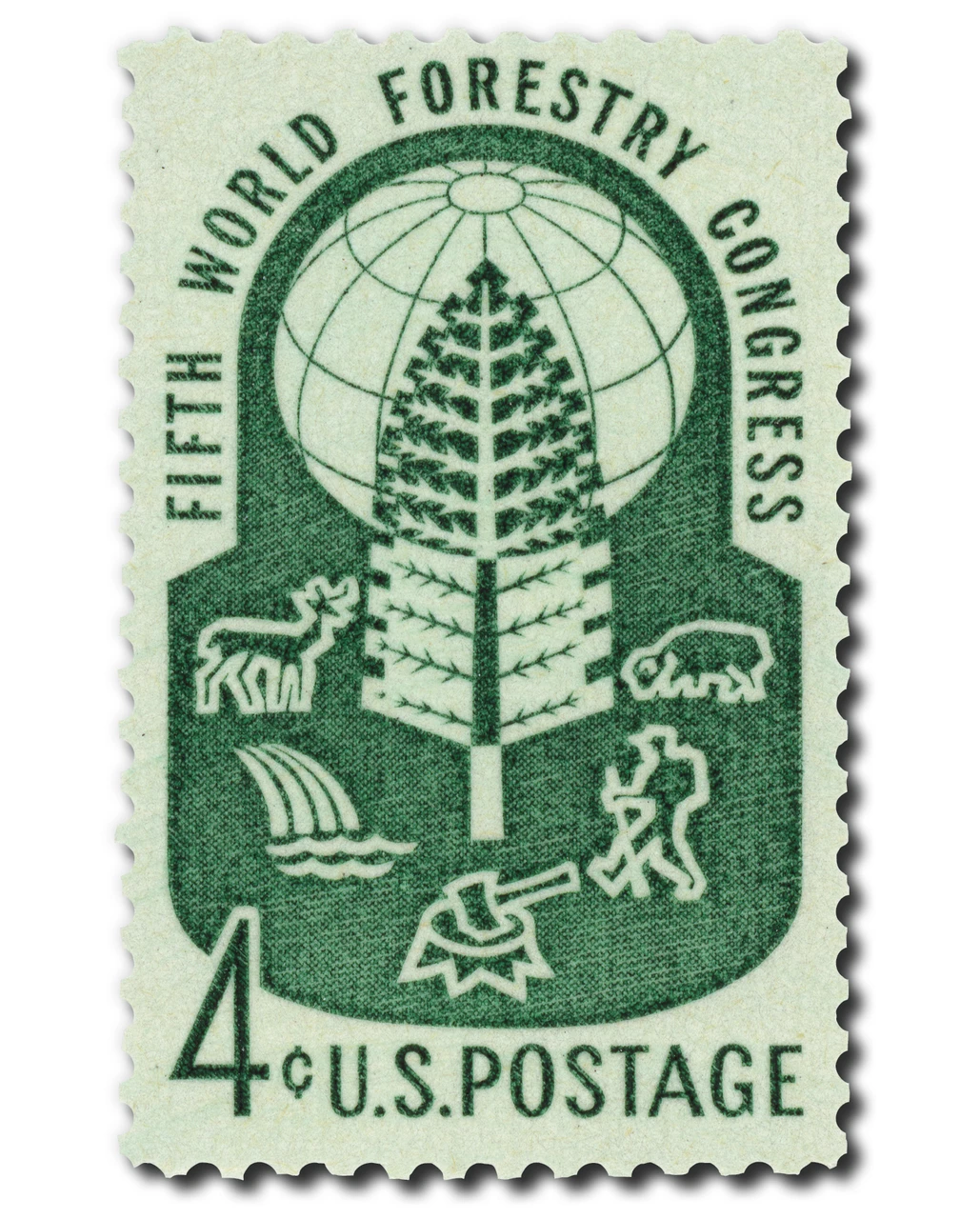 1156 - 1960 4c World Forestry Congress