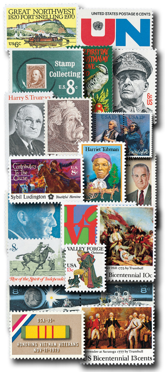 YS1970-79 - 1970s Commemoratives, 246 stamps - Mystic Stamp Company