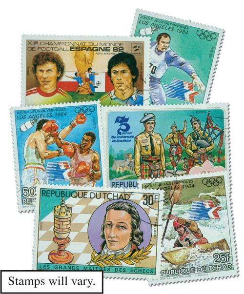 MP2071 - Chad, 500 Different Stamps