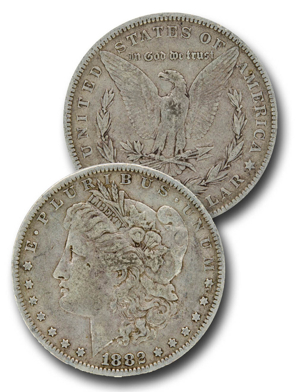 スーパーセール❗️現地の75%引き　英国老舗　1860年代　銀メッキ CW-882O - 1882-O Morgan Silver Dollar - Mystic Stamp Company