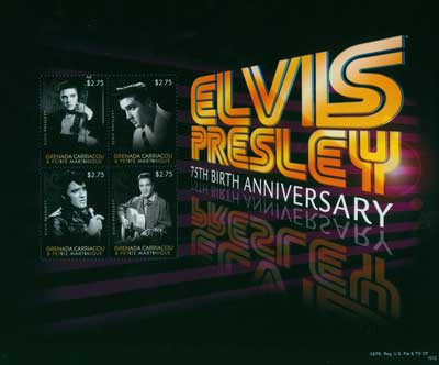 M10614 - 2010 Elvis 75th B-Day 4v Mint